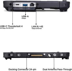 Toughbook G2 MK3 Ultra 5 VPro Intel Core Dual Core 2.166GHz 10 pouces Écran tactile multipoint 16 Go de RAM 1 To EMMC 4G TN UK - Product Image 4