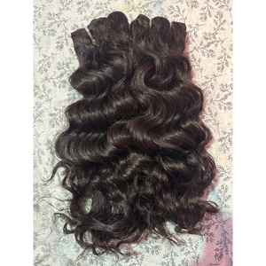 Extensiones de Cabello Humano Indio de Onda Natural de Alta Calidad Directamente de Fábrica, Paquete de Cabello de un Solo Donante - Product Image 3