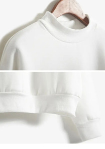 Sudaderas unisex de cuello redondo con logotipo personalizado de alta calidad Fabricantes de ropa personalizada - Product Image 2