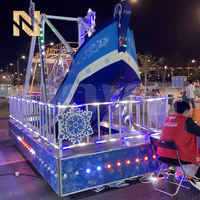 Manège Nova Rides sur le thème de la neige, 8 à 12 places, bateau pirate avec éclairage LED, balançoire, hiver, SPS-SNOW, manèges d'amusement, mini bateau pirate