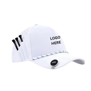 Gorra de Golf de Alto Rendimiento con Logotipo Personalizado, 6 Paneles, Impermeable, con Detalle de Cuerda, Cierre Ajustable, Soporte para Tees y Marcador de Pelota Magnético - Product Image 2
