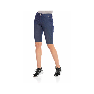 SHORT EN DENIM POUR FEMME MODÈLE DÉCHIRÉ À FRANGES de Turkiye - Product Image 2