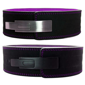 Ceinture à levier en cuir de vachette de 4 pouces de large de 10mm d'épaisseur pour le soutien du dos. Entraînement Star Evinced Sports par haltérophilie. - Product Image 2
