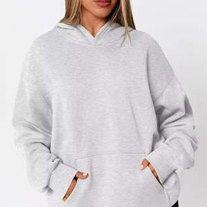 Nueva Sudadera con Capucha de Moda para Mujer, Talla Grande, Estampada, Informal, de Punto, 100% Algodón, para la Temporada de Invierno, con Logotipo Frontal - Product Image 1