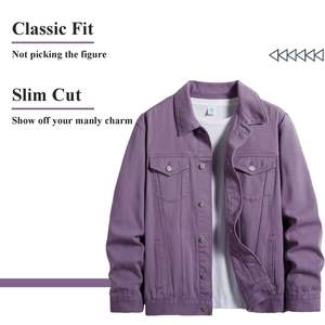 New 100% Cotton Coats Men's <b>Denim</b> <b>Jacket</b> Cowboy Oversize Branded Outwear <b>denim</b> <b>jacket</b> for men - Product Image 3