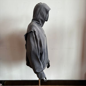 HSI Custom 400 GSM High Quality Heavy Weight Puff Print Men's 100% Cotton Embroidery Winter Oversized <b>Hoodie</b> - Product Image 2