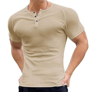 Camiseta personalizada para entrenamiento físico de gimnasio para hombre, ropa de gimnasio informal de cuello redondo sólido con estilo de moda de impresión digital - Product Image 3