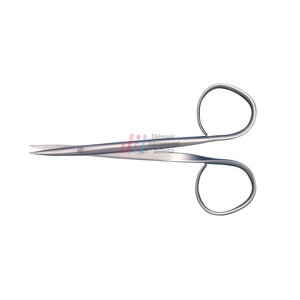Ribbon Handle Iris Scissors 11cm Straight <b>Large</b> <b>Ring</b> Surgical Dental Instruments Iris Scissors Ribbon Handle Supercut Scissor CE - Product Image 6