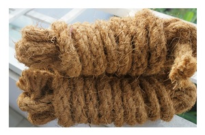 Corde de coco torsadée naturelle du Vietnam Cordes de coco durables en fibre de coco La corde de noix de coco de la meilleure qualité - Product Image 2