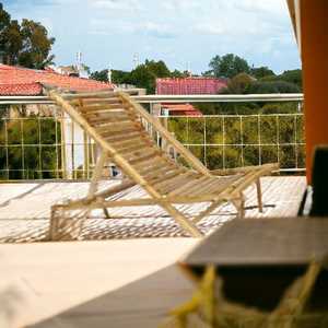 Prix le moins cher vente de facteur fait à la main écologique Flexible bambou chaise de plage pliante chaise longue de soleil en plein air - Product Image 5