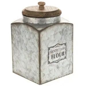 Promotional Direct Factory Hot Sale Metal Storage Galvanized Tin Boxes Home Decor Kitchen ware