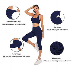 Custom Manufacturers Women's Fitness <b>Leggings</b> High Waist Sports <b>Leggings</b> Women Yoga Workout Gym <b>Leggings</b> for Women Pockets - Product Image 6