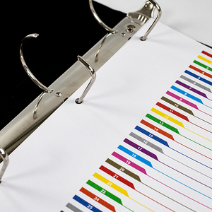 Divisores de varios colores de 12 meses para carpetas de 3 anillas de enero a diciembre Paquete de pestañas mensuales de 12 divisores de papel para organización - Product Image 5
