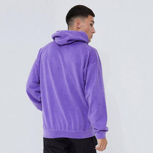 Sweat à capuche surdimensionné blanc délavé à la pierre Sweat à capuche personnalisé délavé à l'acide Sweat à capuche vintage délavé avec sérigraphie - Product Image 3