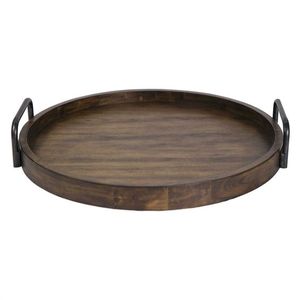 Plateau de service élégant en bois de mangue de haute qualité, meilleure vente, nouveau Design avec poignées en métal - Product Image 2