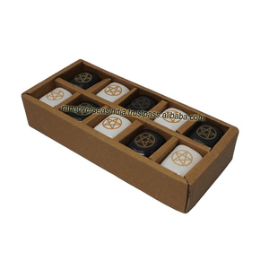 Portavelas de cerámica con diseño de Pentáculo ecológico de calidad superior para la meditación navideña, decoración del hogar - Product Image 2