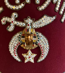 Vintage Shriners Masonic Fez Hat con borla Freemasons Masonic Hat - Product Image 6