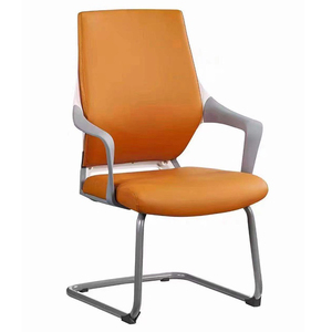 Chaise de bureau contemporaine MF6101C ergonomique à genouillères avec appui-tête réglable, revêtement en similicuir PU et tissu en contreplaqué pour chambre à coucher - Product Image 1