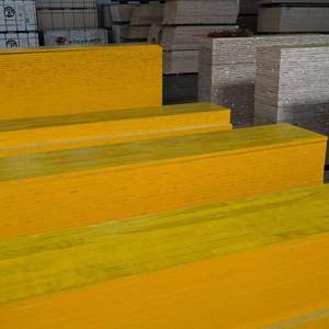 Panneaux de coffrage en contreplaqué imperméables jaunes de haute qualité, 27 mm, 500 x 2000 mm, 3 couches, pour coffrage de construction - Product Image 5