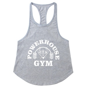 Gym Men's <b>Racerback</b> Tank <b>Top</b> Breathable Polyester Sporty Fitness Sleeveless Workout Shirt - Product Image 3