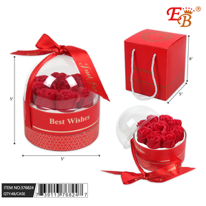 5 "x 5" กล่องของขวัญธีมกุหลาบพรีเมี่ยม48ชิ้น/CS สำหรับอุปกรณ์วันวาเลนไทน์ - Product Image 1