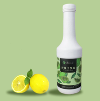 Sirop de jus de citron halal 1,2 kg, bouteille de jus de citron concentré, facile à conserver, pour la préparation de thé et de boissons