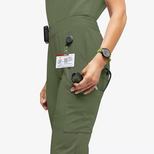 Ropa DE TRABAJO atlética femenina Jogger Pantalones médicos femeninos Mujeres Enfermería Scrub Pocket Jogger Pantalones - Product Image 4