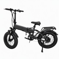 Vélo électrique pliable à pneus larges de 20 pouces, 48V 500W, haute vitesse, gris mat, avec cellules DONGCI de haute qualité