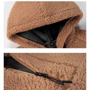 Heavyweight <b>Sherpa</b> Custom <b>Hoodies</b> for <b>Men</b> Thick Fleece <b>Lined</b> Pullover Winter Warm Sweatshirts Solid Color <b>Men's</b> <b>Hoodies</b> - Product Image 4