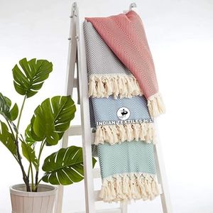 Manta de tiro de algodón de diseñador de gran venta, ropa de cama de diferentes diseños decorativos indios para uso doméstico de invierno de la India por ITHL - Product Image 1