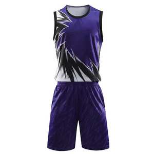 Uniforme de basket-ball de haute qualité entièrement personnalisé avec le nom de l'équipe imprimé, vêtements de sport, uniforme de basket-ball personnalisé pour les jeunes en plein air - Product Image 1