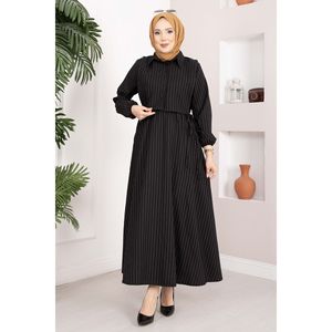 Ensemble deux pièces décontracté en tricot pour femme, robe rayée noire, boléro avec boutons décoratifs, shorts courts ou longs personnalisables pour l'été - Product Image 5
