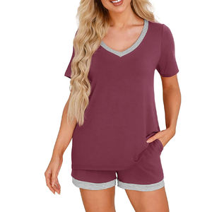 Camiseta de Manga Corta Elástica de Alta Calidad para Mujer, con Sujetador Incorporado, Cuello Transpirable, Ecológica, Venta al por Mayor, Personalizable - Product Image 5