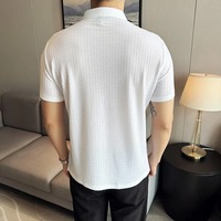 Kaos Pria Kasual Bisnis Musim Panas, Bahan Katun Serat Bambu Kanvas, Bernapas, Cepat Kering, Ukuran Besar, Lengan Pendek, Model Terbaru