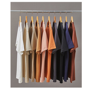 Venta al por mayor de alta calidad transpirable 220g 70% algodón 30% poliéster CVC Unisex hombres mujeres logotipo personalizado liso cuello redondo Sorona camiseta - Product Image 4