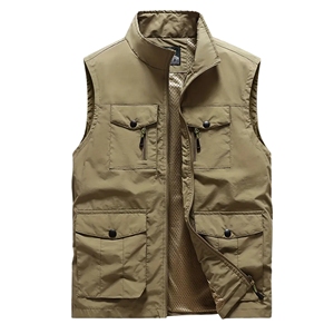 Chaleco de Lona Resistente para Hombre, Chaqueta Ligera y Transpirable para Otoño, Impermeable y Ecológica para Deportes al Aire Libre, Senderismo y Camping - Product Image 3