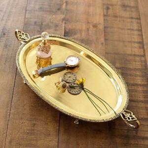 Bandeja de Ramadán de metal duradera con acabado antiguo diseñada para hoteles, restaurantes, salas de banquetes y hogares - Product Image 5