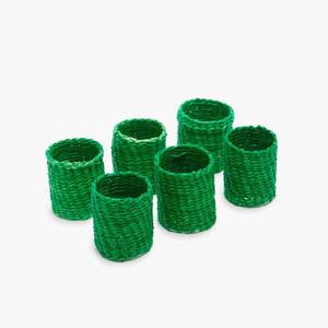 Anillos de Servilleta de Pasto Marino para Decoración de Mesa en Eventos de Boda, Anillos de Servilleta de Tela de Pasto Marino Tejidos a Mano - Product Image 1