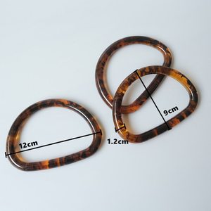 Bambou D Forme Poignées Anneau Sac À Main Sangles Écologique Personnalisé Couleur DIY Sac Accessoires pour Sacs À Main De L'Inde - Product Image 3