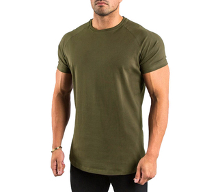 เสื้อยืดผู้ชายผ้าคอตตอน/ใยไผ่ทรงโอเวอร์ไซส์ แบบเรียบ ด้านหน้าเป็นผ้าเจอร์ซีย์ รับสกรีนโลโก้ส่วนตัว สำหรับออกกำลังกาย ฟิตเนส เล่นกีฬา - Product Image 3