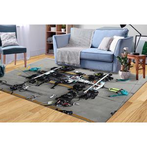 Alfombra Nueva con Estampado de Lewis Hamilton en la Pista de Boxes, Alfombra de Chenilla - Product Image 1