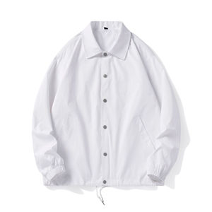 Venta al por mayor de chaqueta de los entrenadores de los hombres en blanco logotipo personalizado Tallaje Grande de los hombres chaqueta de los entrenadores Chaqueta cortavientos chaqueta de nieve - Product Image 3