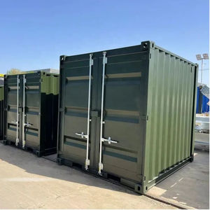 Conteneur de stockage industriel démontable SmartBox – Conception en acier robuste à plat - Product Image 3