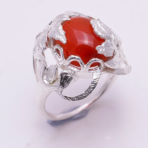 Bague Design Unique en Argent Sterling 925 Quartz Rose Naturel Pierres Précieuses Bijoux fins pour les Mariages Fêtes Anniversaires de confiance - Product Image 3