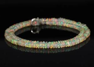 Collier en opale de feu naturelle pour femmes, style bohème vintage, forme de clé, argent tibétain, opale éthiopienne AA - Product Image 2