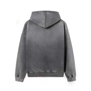 Sweatshirts unisexes pour hommes en coton 100% lourd, couleur unie, décontracté, tendance, logo personnalisé, pull-over, écologique - Product Image 2