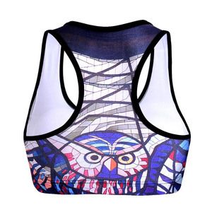 Nouvelle arrivée sur mesure soutien-gorge de sport pour femmes à bas quantité minimale de commande vêtements d'entraînement avec le meilleur prix et motif imprimé - Product Image 5