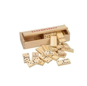 Caja de dominó de madera personalizable hecha a mano para jugar en todas las estaciones para entretenimiento infantil verano invierno otoño primavera - Product Image 1