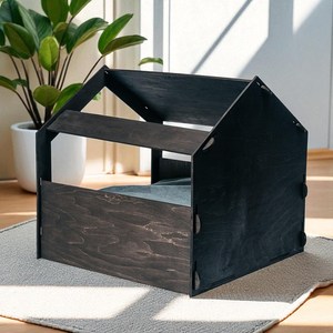 Maison de luxe en bois massif AC20 pour animaux de compagnie avec pieds surélevés stables Logo personnalisé et OEM de fournisseur du Vietnam - Product Image 3
