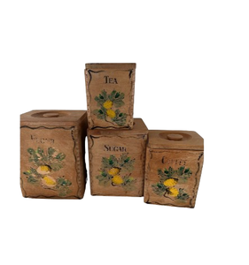 Pot en bois fait à la main, récipient de stockage pour aliments secs en bois naturel avec couvercle pour épices et céréales à prix abordable - Product Image 3